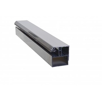 Vignette Profilé de bordure porteur RAL 7016 anthracite pour plaque polycarbonate CARBOGLASS 16 et 32 mm, longueur 3 m