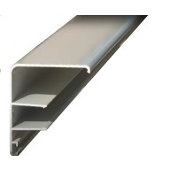 Profilé de rive blanc pour toiture polycarbonate ou panneau isolant 16 et 32 mm, longueur 4.60 m