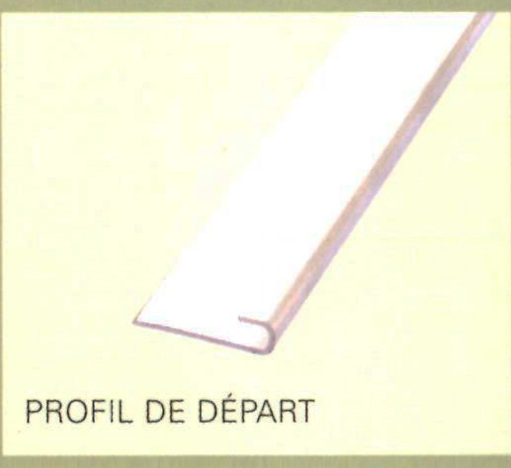 Profil de départ en aluminium, 2700 mm