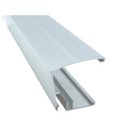 Profilé bordure blanc RAL 9010 - 4000 mm pour plaques 10/16/32 mm