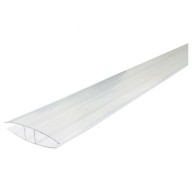 Profil polycarbonate en H pour plaques 16 mm, longueur 6 m