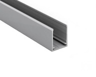 Profil d'obturation en aluminium prélaqué bronze pour plaques de 16 mm, longueur 1220 mm