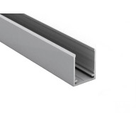 Profil d'obturation en aluminium prélaqué anodisé pour plaques de 16 mm, longueur 980 mm