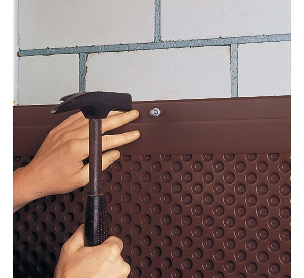 Profilé de fixation delta MS, 2 m, PVC