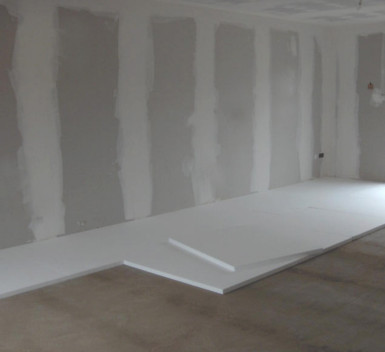 Polystyrène expansé blanc 80 mm x 58.6 cm x 118,6 cm, rainuré bouveté 