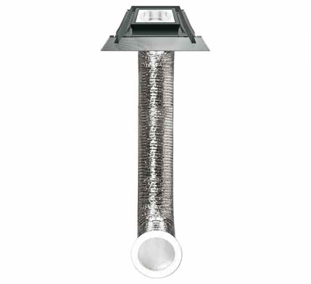 Puits de lumière SFS conduit souple, verre trempé, couverture plate - 550 mm