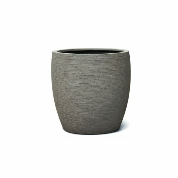 Vase rond Pula Macchiato, aspect sable