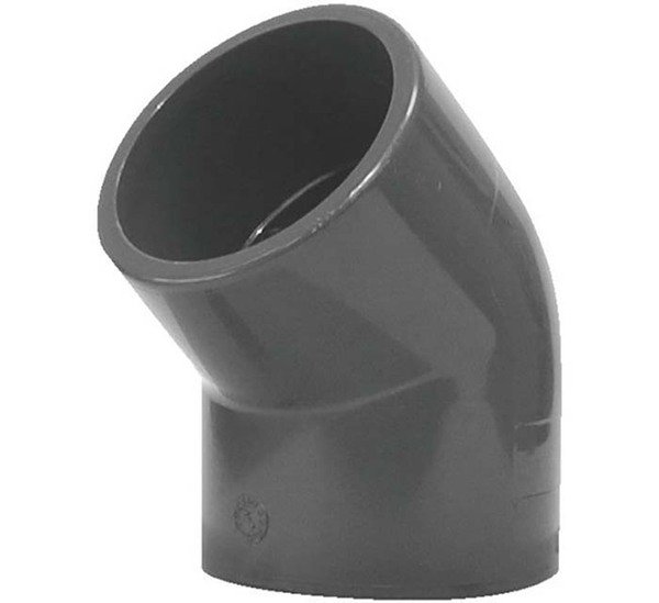 Coude PVC pression 45° F/F - Ø 16 mm