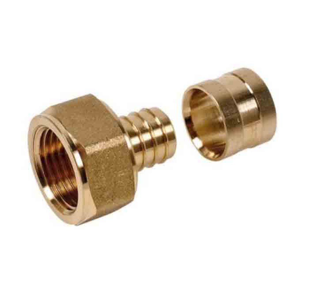 Raccord femelle fixe à glissement pour PER,1/2" - Ø 20 mm