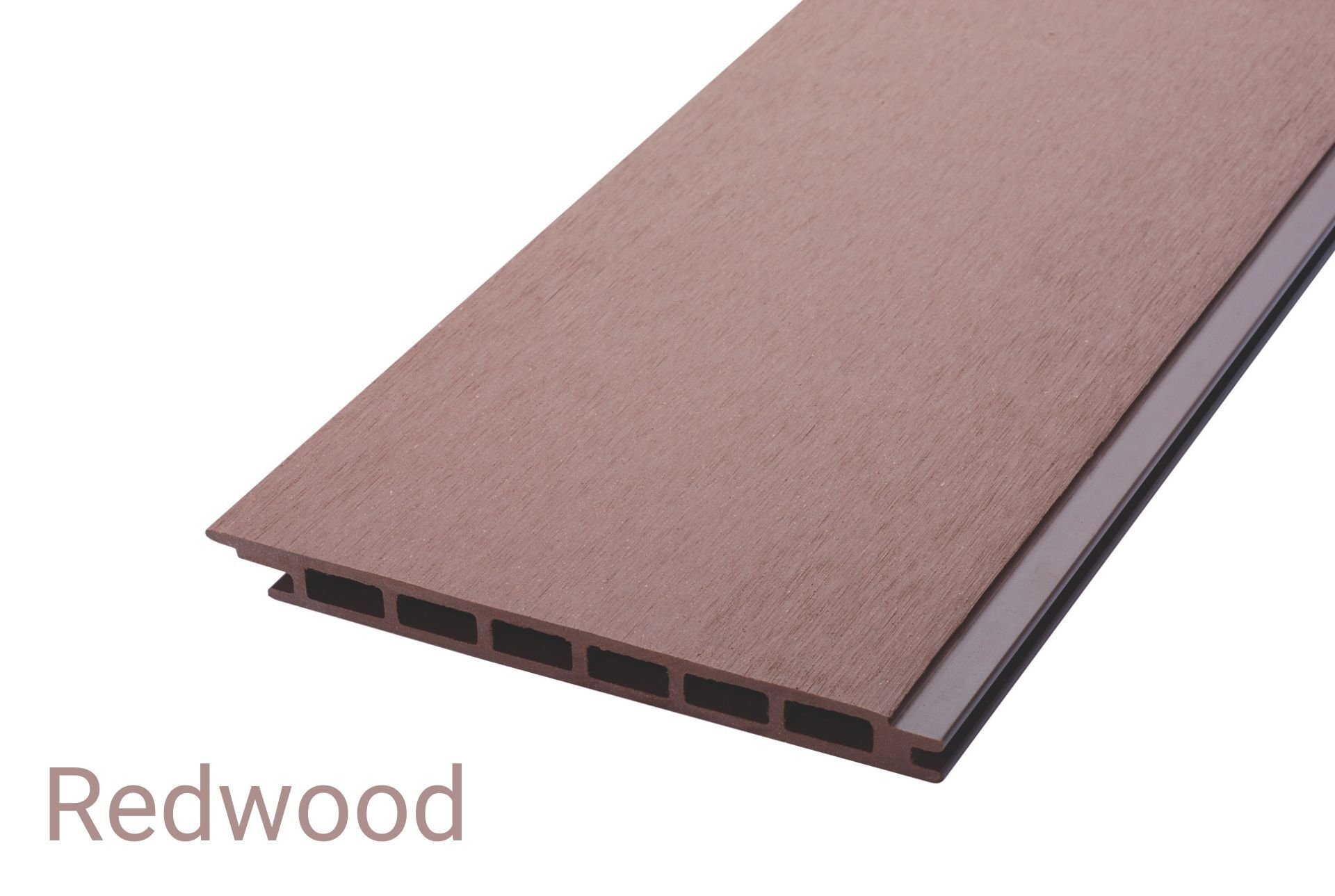 Lame de bardage composite alvéolaire 2700 x 171 x 15 mm, redwood, larg.utile 166 mm