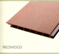 Lame de bardage composite alvéolaire 2700 x 171 x 15 mm, redwood, larg.utile 166 mm