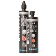 Cartouche de résine polyester 300 ml gris