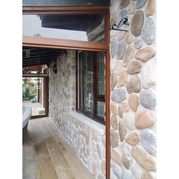 Angle de parement galet RIO MIJARES terre