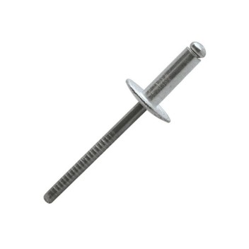 Vignette Rivet aluminium / inox A2 tête large 4.8 mm x 12 mm