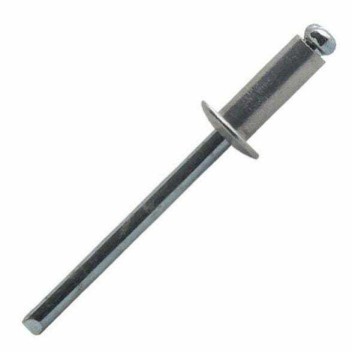 Vignette Rivet aluminium tête plate 2.4 mm x 04 mm