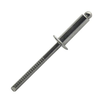 Vignette Rivet inox A4 tête plate 3.2 mm x 06 mm