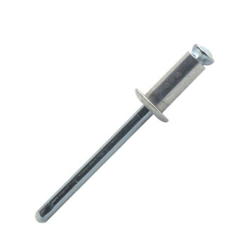 Vignette Rivet éclaté aluminium / acier tête plate 4.0 mm x 10 mm