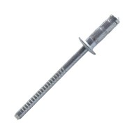 Rivet multi-serrage acier tête plate 4.8 mm x 17 mm