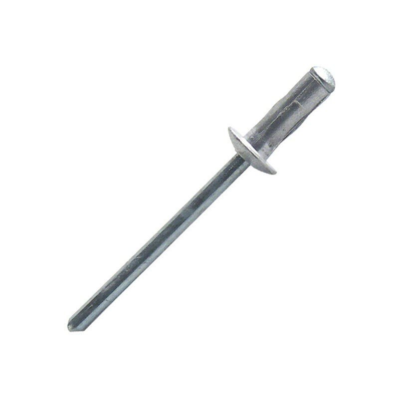 Rivet multi-serrage aluminium tête plate 4.8 mm x 25 mm