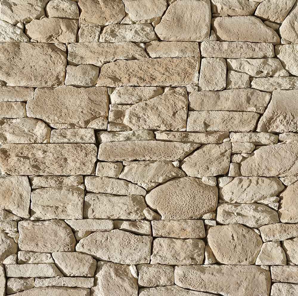 Parement Roca ton naturel sur treillis