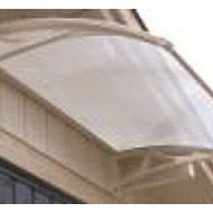 Marquise pour porte d'entrée Roma 120x70 Blanc