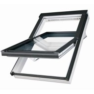 Fenêtre de toit, rotation, FTW-VU5, finition blanche acrylique - 55 cm x 78 cm