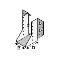 Sabot à ailes extérieures 32 mm x 114 mm x 2 mm