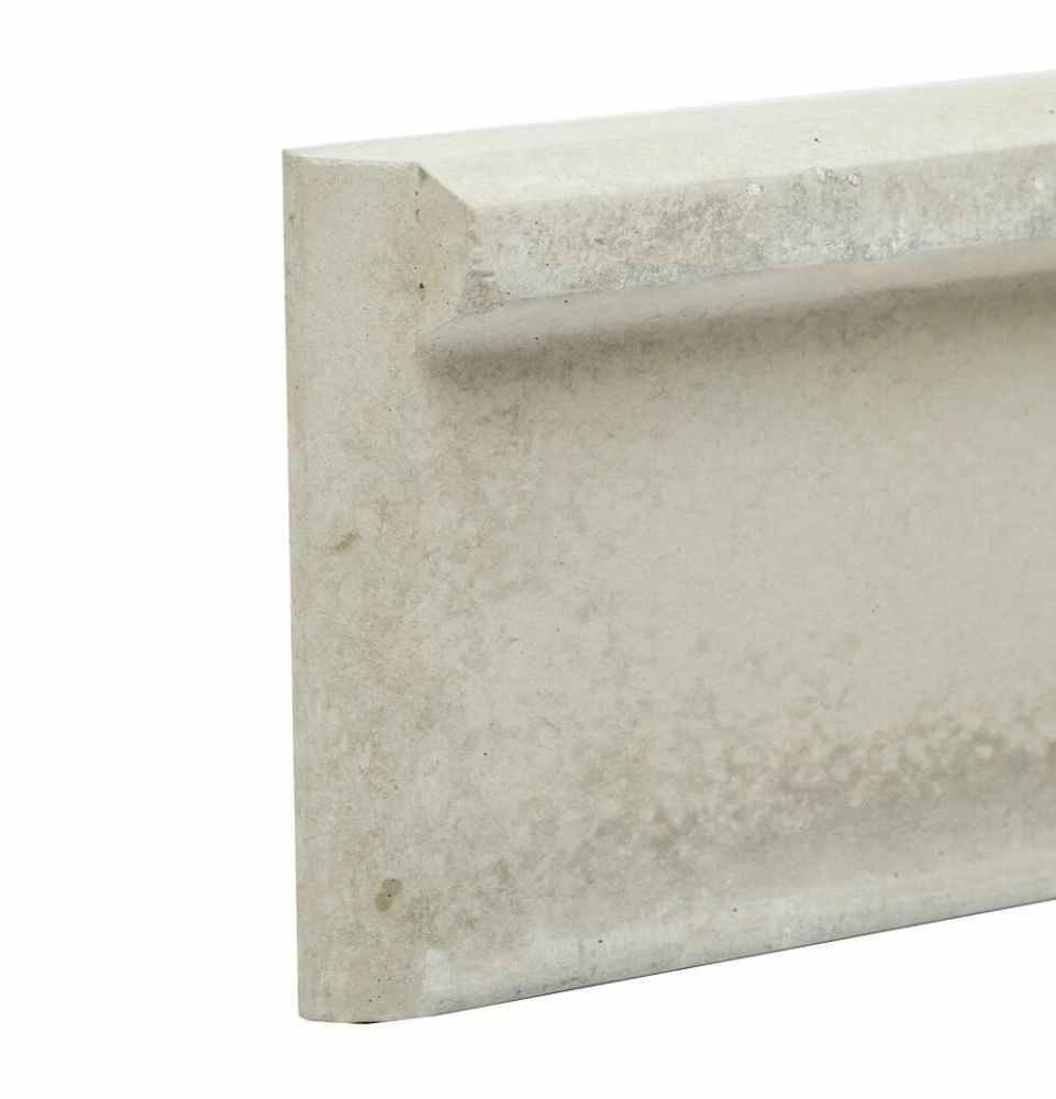 Soubassement en béton hauteur 25 cm pour clôture grillage rigide, poteau à clips