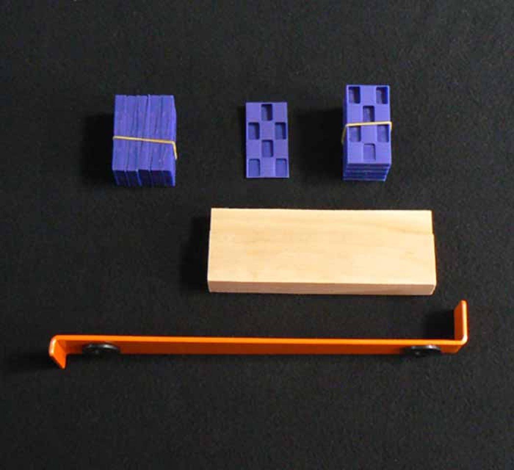 Kit de pose pour parquet à clipper, Comprend 1 tire-lame, 1 cale martyr, 20 cales plastique