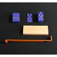 Kit de pose pour parquet à clipper, Comprend 1 tire-lame, 1 cale martyr, 20 cales plastique