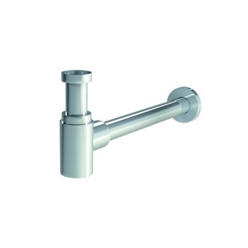 Vignette Siphon chromé court