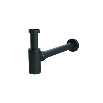 Vignette Siphon noir mat court