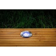 Spot led encastré Sirius pour terrasse ou sols de jardin, couleur bleu
