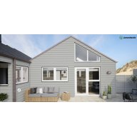 Bardage clin à emboîtement fibres-ciment hardie Plank VL, couleur brume du matin, cédar (lot de 2 lames)