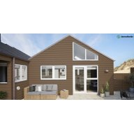 Bardage clin à emboîtement fibres-ciment hardie Plank VL, couleur marron noisette, cédar (lot de 2 lames)