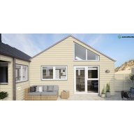 Bardage clin à emboîtement fibres-ciment hardie Plank VL, couleur sable clair, cédar (lot de 2 lames)