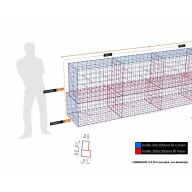 Kit gabion, 120 cm (H) x 50 cm + 70 cm, pour soutènement, assemblage agrafes, mailles 5 x 10 cm, grilles non visibles mailles 10 x 10 cm