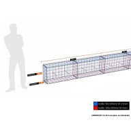 Kit gabion 50 cm(H) x 30 cm (L), pour soutènement, assemblage spirales, mailles 5 x 10 cm, grilles non visibles mailles 10 x 10 cm