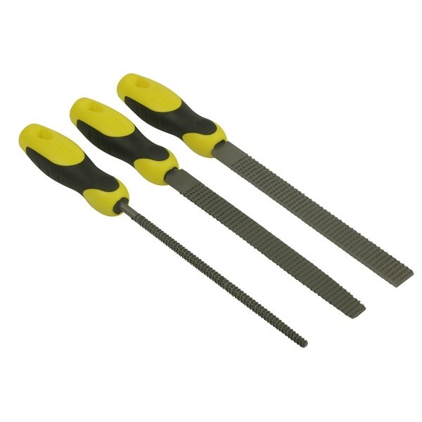 Lot de 3 râpes grosse piqure 200 mm