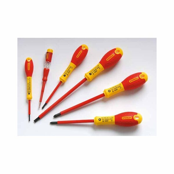 Jeu de 5 tournevis électricien isolés 1000V, Pozidriv + testeur