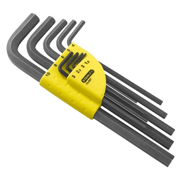 Etui de 9 clés mâle longues à tête sphérique de 1.5 à 10mm