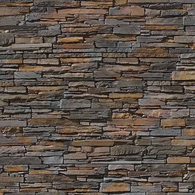 Parement Strata ton rouille