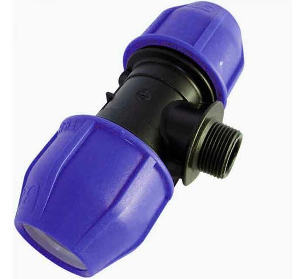 Té plastique -M- fileté Ø 32 mm