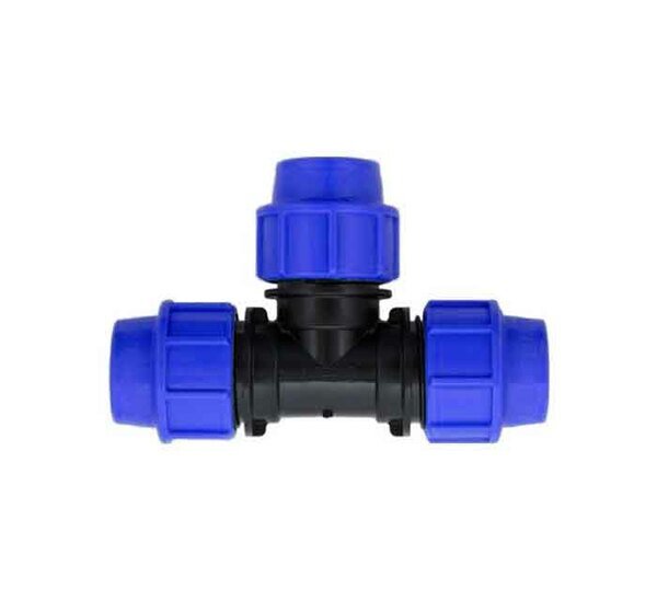 Té plastique égal à serrage extérieur Ø 75 mm