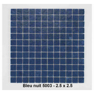 Mosaique texturée bleue nuit , carreaux de 2.5 cm, rouleau de 1 m x 50 cm