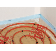 Kit plancher chauffant complet polyurethane RECTICEL 80 mm, - Coll.inox - Tube multicouche  100m²