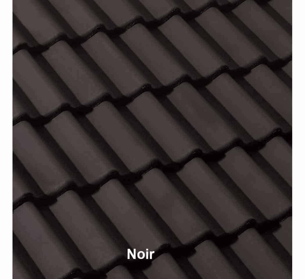 Tuile béton TRADIPANNE couleur noire