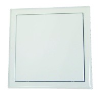Trappe de visite laquée blanche 200 mm x 200 mm, fermeture pousser/lâcher