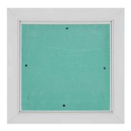 Trappe de visite cadre alu laqué blanc, avec panneau plâtre et joint feutrine 800 mm x 800 mm