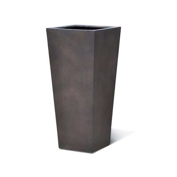 Vase haut rectangulaire Truro couleur rouille